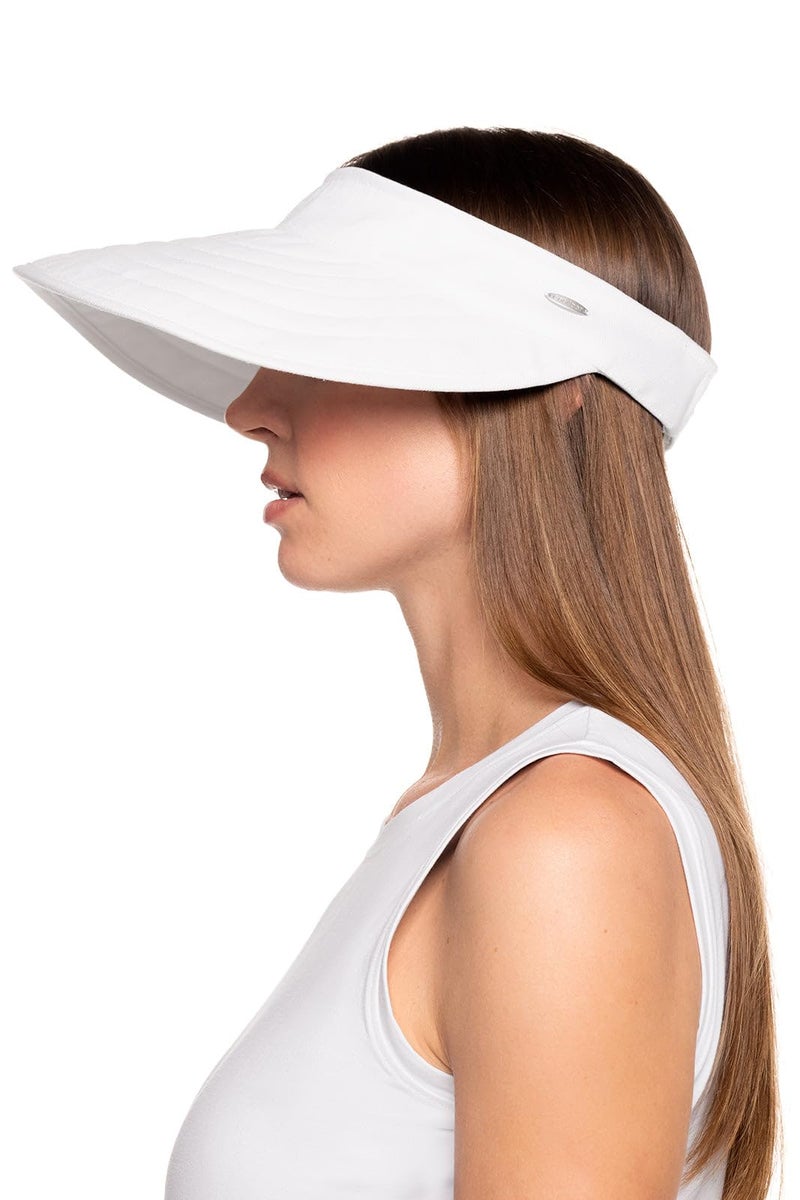 Coolibar Women's Zip-Off Visor - UPF 50+ Sun Protection - Bel Aire in White - Image 4